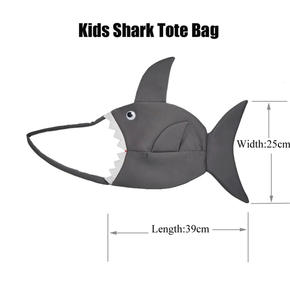 Eraspooky 1-6T Gray Shark Cosplay Hoodie