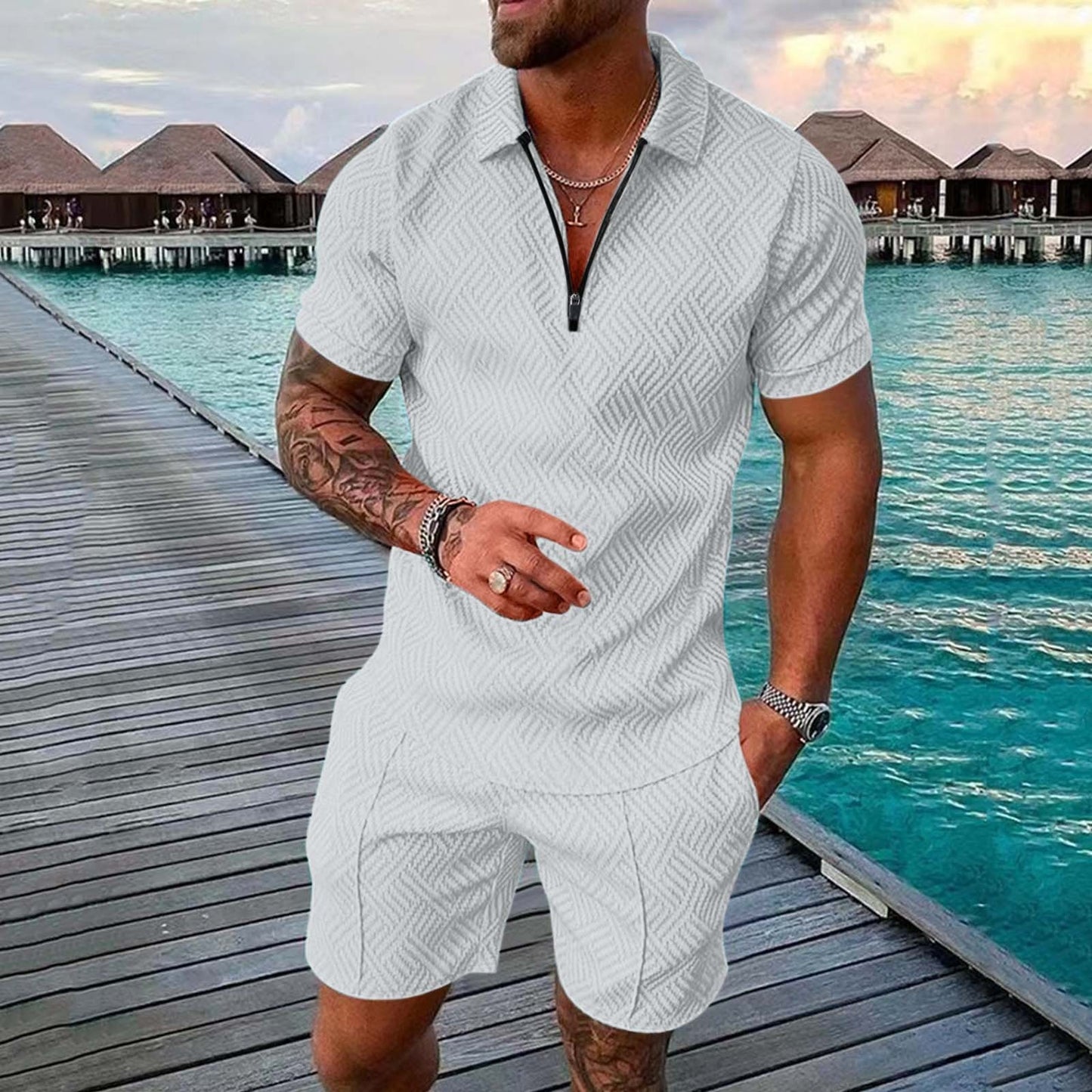 Men's Casual Short Set