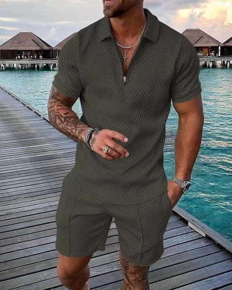 Men's Casual Short Set