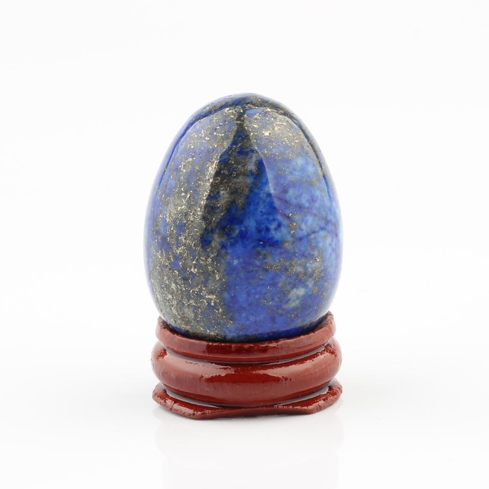 Decor Stone Egg on Wood Stand