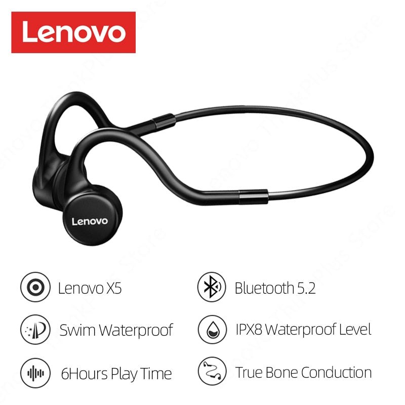 Waterproof Bone Conduction Wireless Headset with Mic