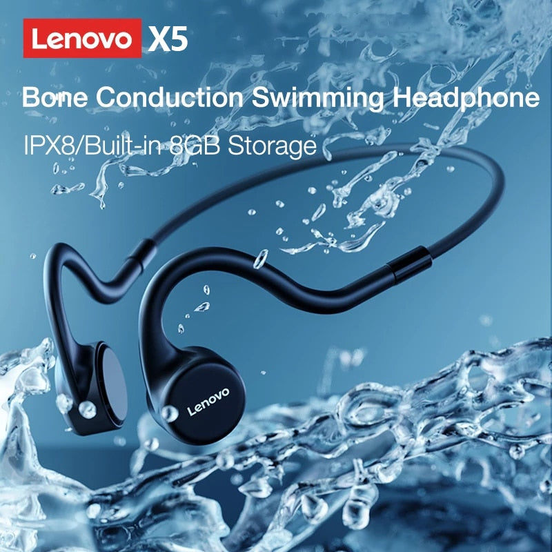 Waterproof Bone Conduction Wireless Headset with Mic