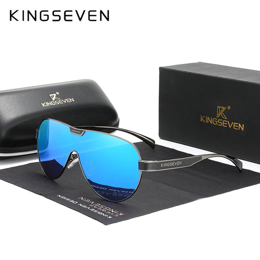 KINGSEVEN Oversized Polarized Sunglasses with Mirror Lens