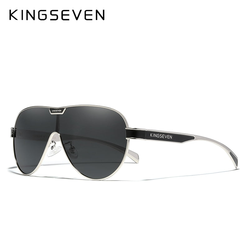 KINGSEVEN Oversized Polarized Sunglasses with Mirror Lens