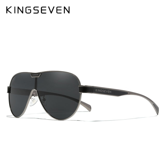 KINGSEVEN Oversized Polarized Sunglasses with Mirror Lens