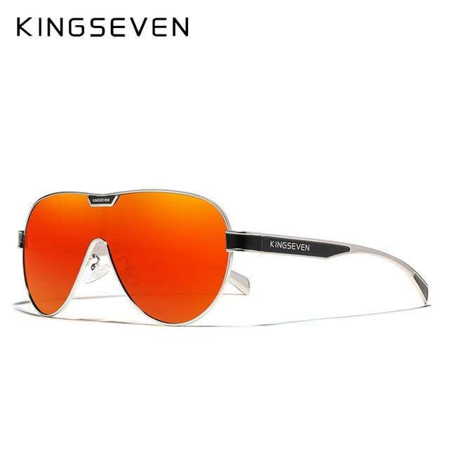 KINGSEVEN Oversized Polarized Sunglasses with Mirror Lens