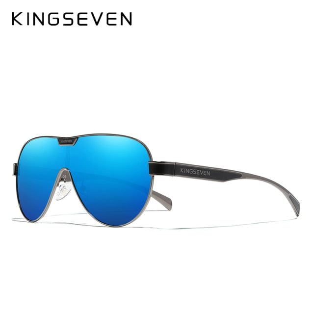 KINGSEVEN Oversized Polarized Sunglasses with Mirror Lens