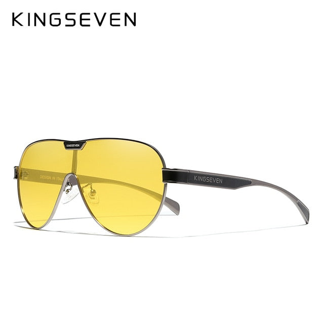 KINGSEVEN Oversized Polarized Sunglasses with Mirror Lens