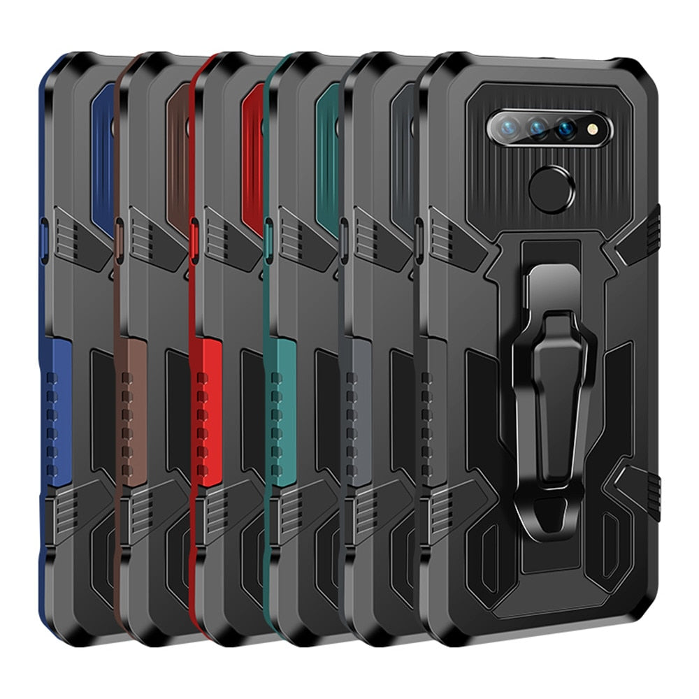 Shockproof Armor Case For LG Stylo 6 Aristro 5 Pro K31 K41S K51 K51S K61 Stylo6 Rugged Hybrid Stand Back Cover Funda